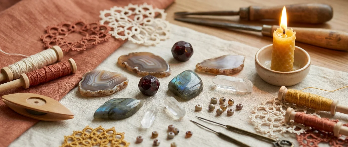 Piedras Naturales y Significados: Ágata, Granate, Labradorita, Cuarzo